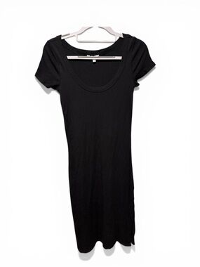 Splendid Black Ribbed Scoop Dress